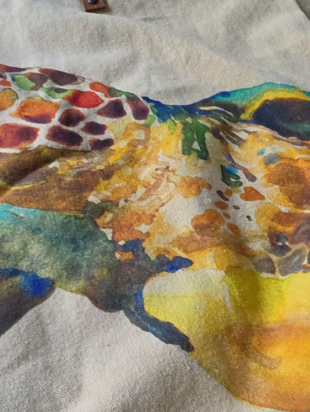 Canvas Sea Turtle Tote Bag - Multicolor.NWOT - Picture 9 of 11
